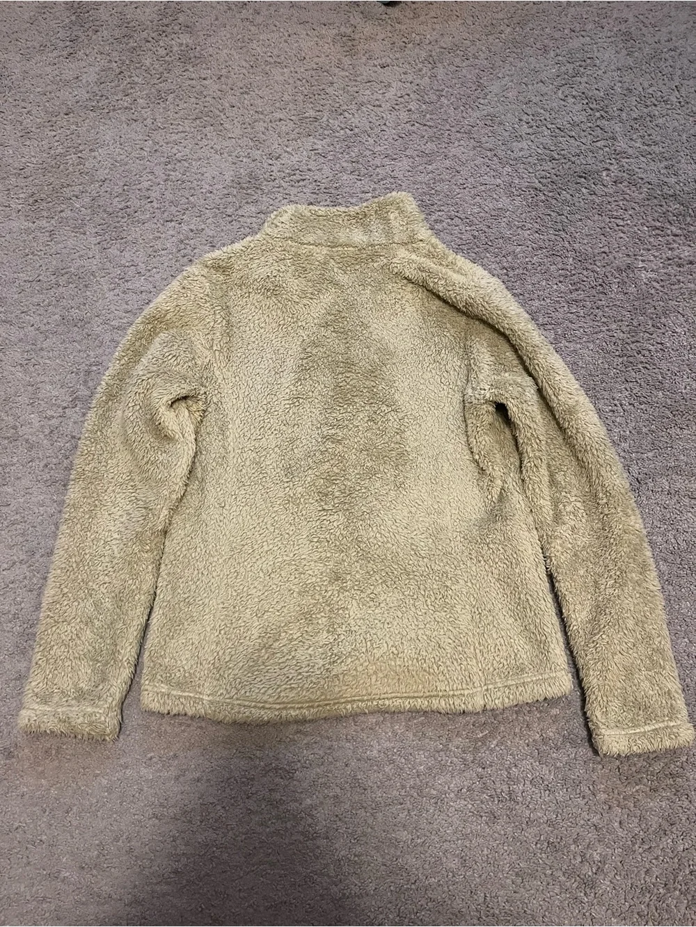 Women’s Patagonia Los Gatos 1/4 Zip Khaki Fleece Jacket Size Small
